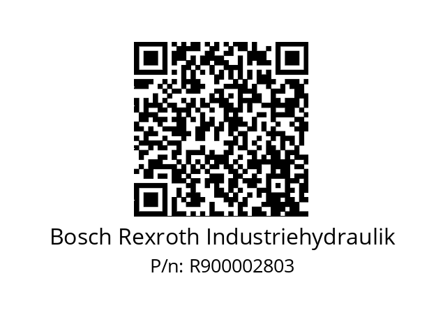   Bosch Rexroth Industriehydraulik R900002803