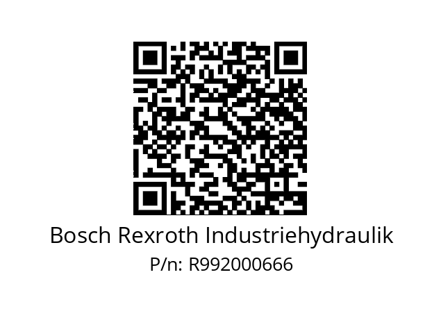   Bosch Rexroth Industriehydraulik R992000666