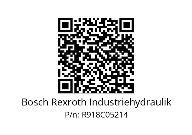   Bosch Rexroth Industriehydraulik R918C05214