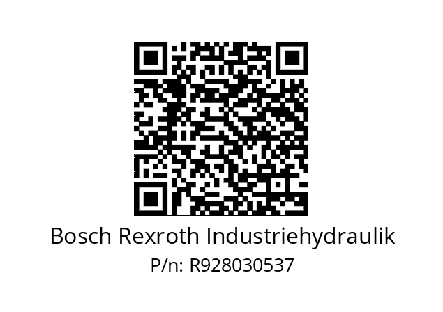   Bosch Rexroth Industriehydraulik R928030537