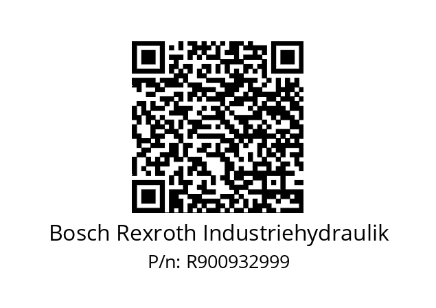   Bosch Rexroth Industriehydraulik R900932999