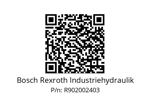   Bosch Rexroth Industriehydraulik R902002403