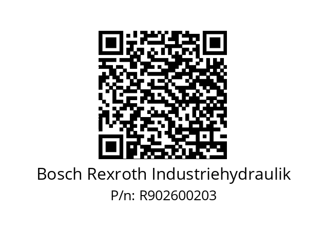   Bosch Rexroth Industriehydraulik R902600203