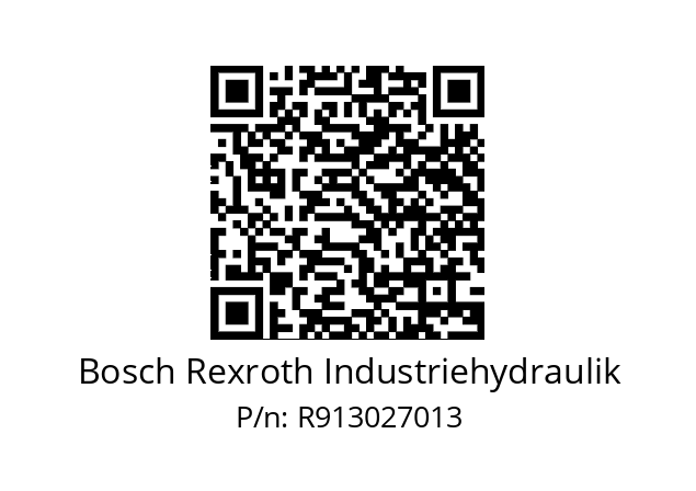   Bosch Rexroth Industriehydraulik R913027013