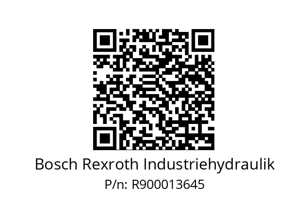   Bosch Rexroth Industriehydraulik R900013645