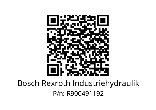   Bosch Rexroth Industriehydraulik R900491192