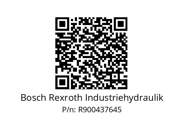   Bosch Rexroth Industriehydraulik R900437645