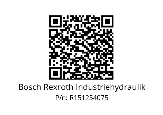   Bosch Rexroth Industriehydraulik R151254075