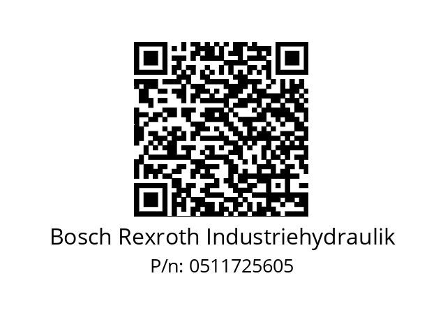   Bosch Rexroth Industriehydraulik 0511725605