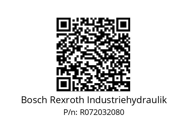   Bosch Rexroth Industriehydraulik R072032080