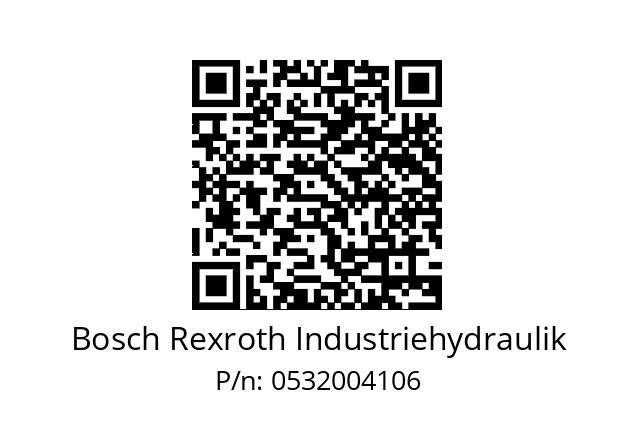   Bosch Rexroth Industriehydraulik 0532004106