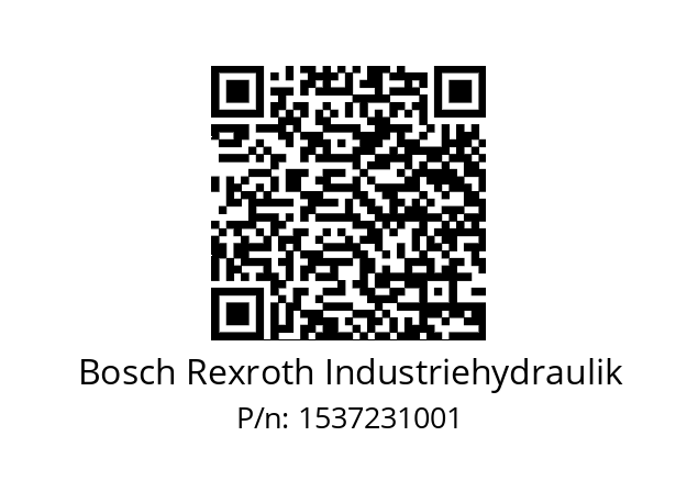   Bosch Rexroth Industriehydraulik 1537231001