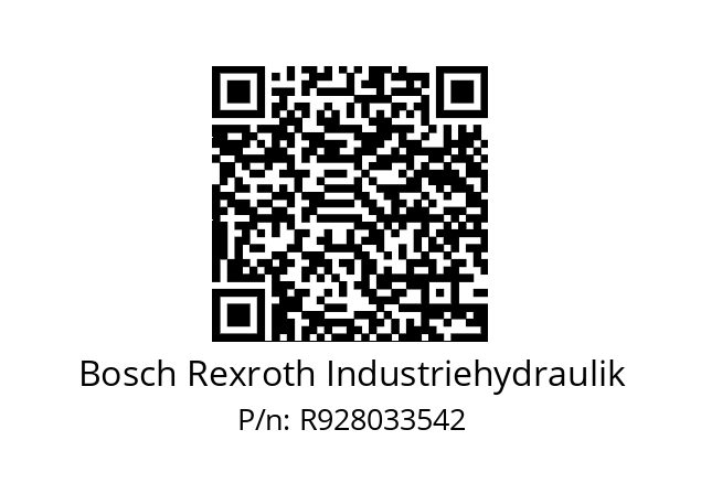   Bosch Rexroth Industriehydraulik R928033542