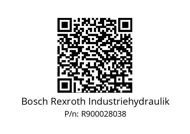   Bosch Rexroth Industriehydraulik R900028038