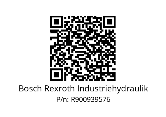   Bosch Rexroth Industriehydraulik R900939576