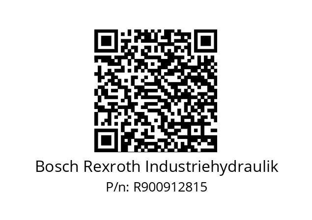   Bosch Rexroth Industriehydraulik R900912815