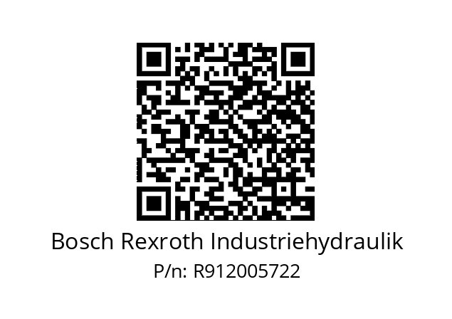   Bosch Rexroth Industriehydraulik R912005722