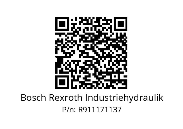   Bosch Rexroth Industriehydraulik R911171137