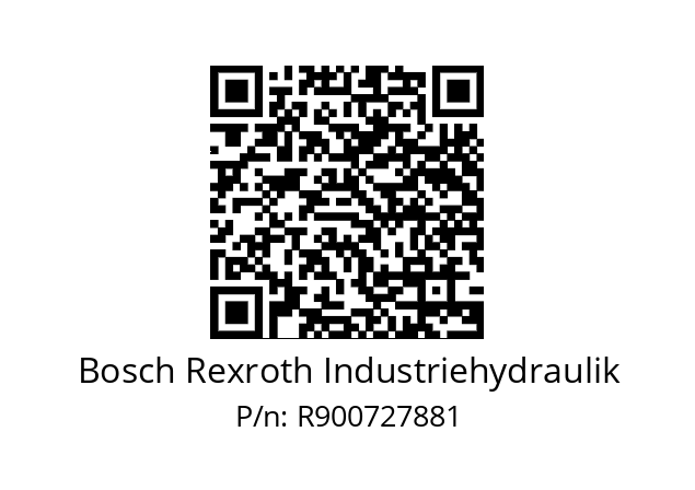   Bosch Rexroth Industriehydraulik R900727881