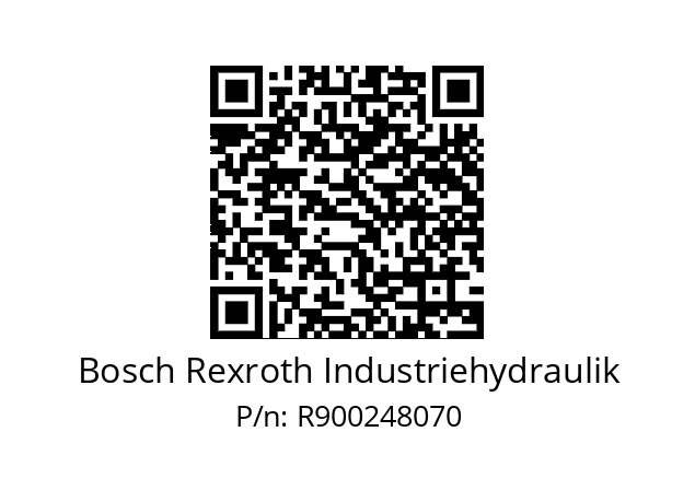   Bosch Rexroth Industriehydraulik R900248070