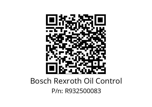   Bosch Rexroth Oil Control R932500083