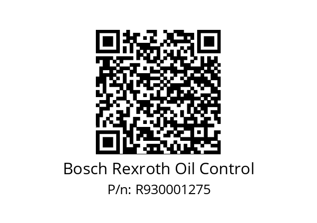   Bosch Rexroth Oil Control R930001275