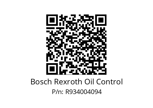   Bosch Rexroth Oil Control R934004094