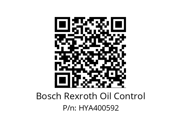   Bosch Rexroth Oil Control HYA400592