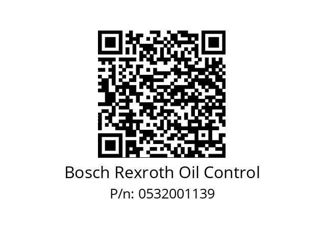   Bosch Rexroth Oil Control 0532001139