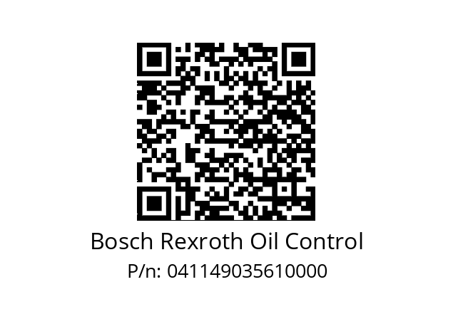   Bosch Rexroth Oil Control 041149035610000