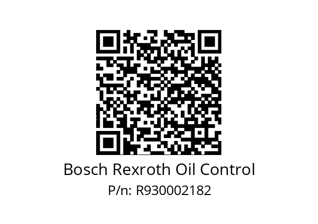   Bosch Rexroth Oil Control R930002182