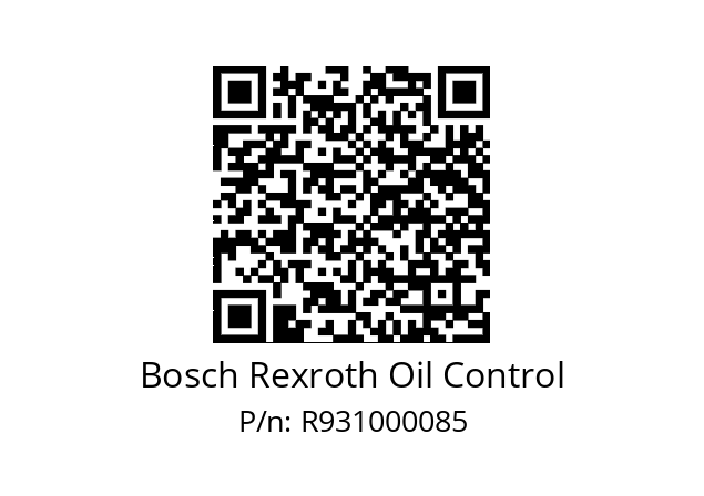   Bosch Rexroth Oil Control R931000085