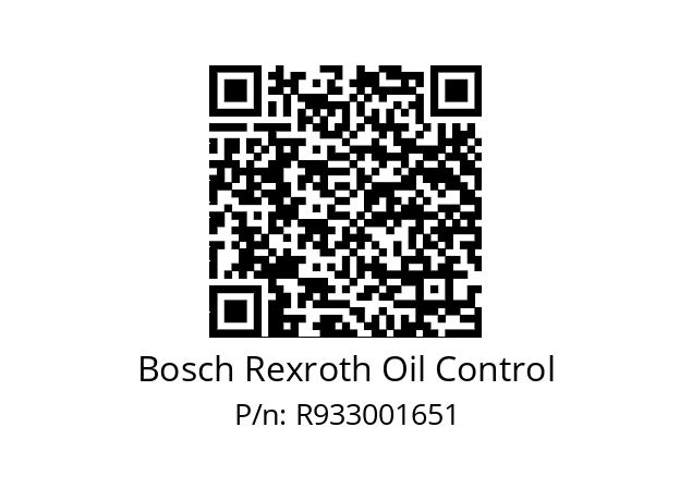   Bosch Rexroth Oil Control R933001651