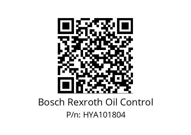   Bosch Rexroth Oil Control HYA101804