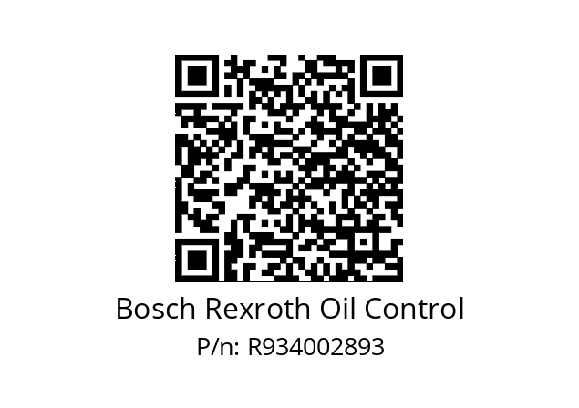   Bosch Rexroth Oil Control R934002893