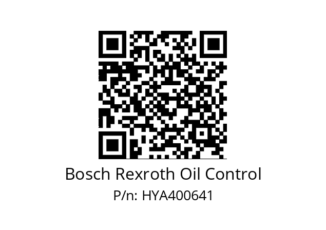   Bosch Rexroth Oil Control HYA400641