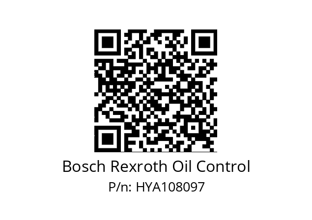   Bosch Rexroth Oil Control HYA108097