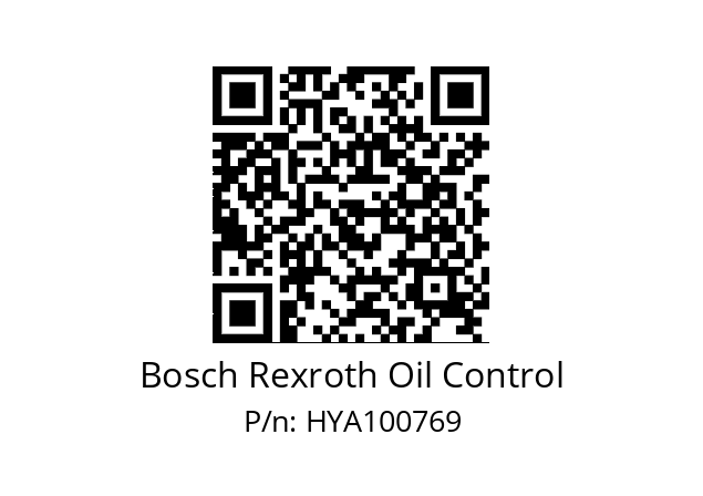   Bosch Rexroth Oil Control HYA100769