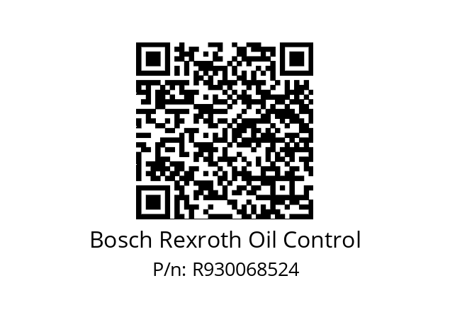   Bosch Rexroth Oil Control R930068524