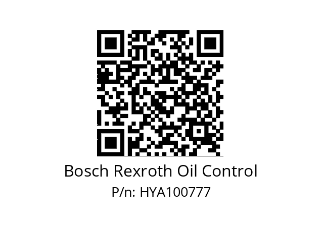   Bosch Rexroth Oil Control HYA100777