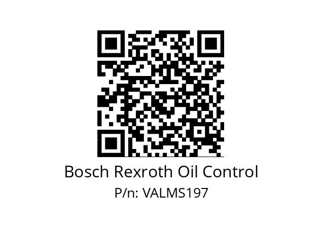   Bosch Rexroth Oil Control VALMS197