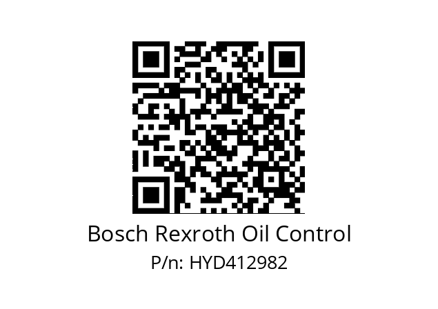   Bosch Rexroth Oil Control HYD412982