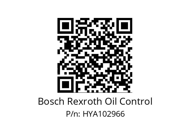   Bosch Rexroth Oil Control HYA102966