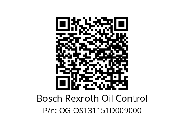   Bosch Rexroth Oil Control OG-OS131151D009000