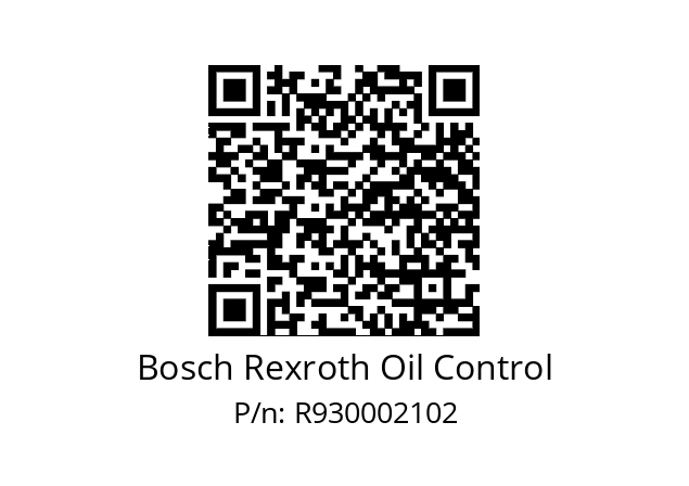   Bosch Rexroth Oil Control R930002102