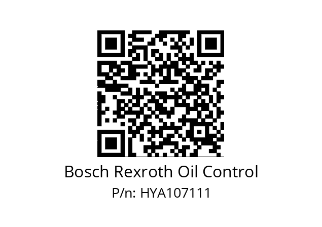   Bosch Rexroth Oil Control HYA107111