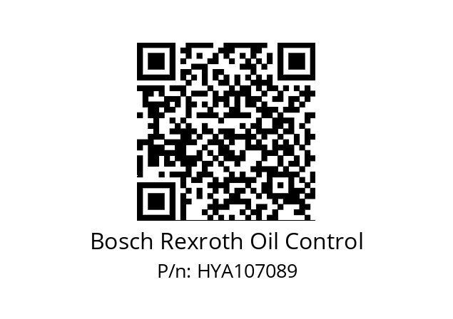   Bosch Rexroth Oil Control HYA107089