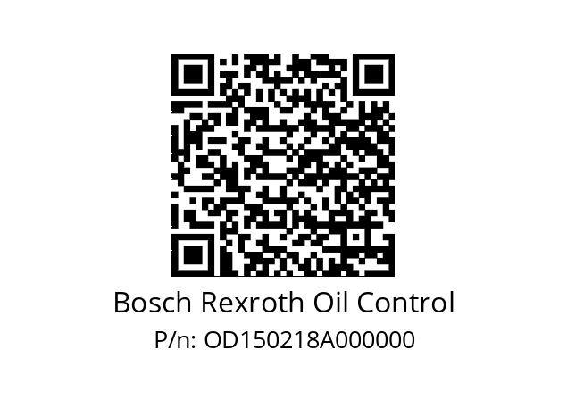   Bosch Rexroth Oil Control OD150218A000000