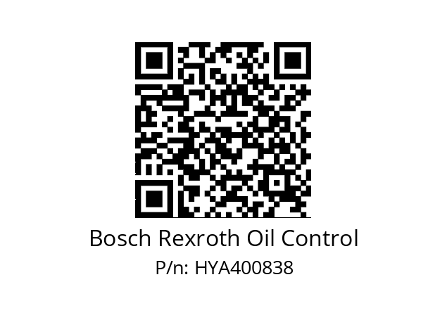   Bosch Rexroth Oil Control HYA400838