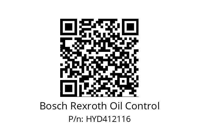   Bosch Rexroth Oil Control HYD412116